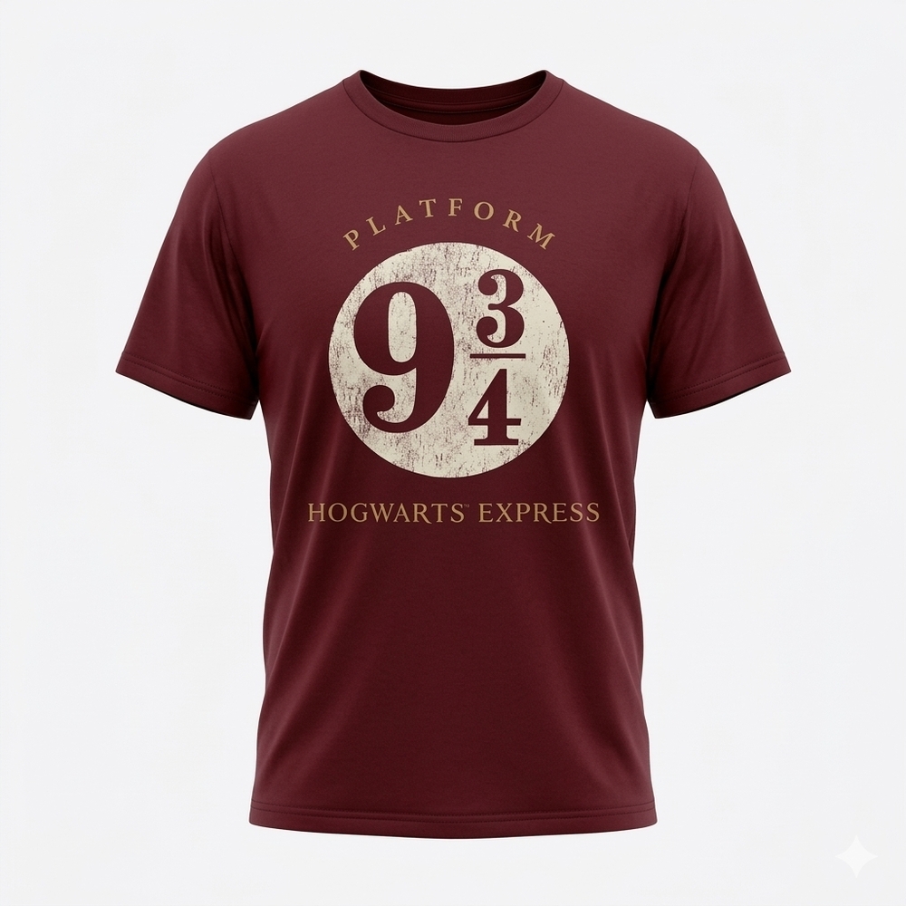 Platform 9‎ 3/4 Hogwarts Express T-Shirt Size Large